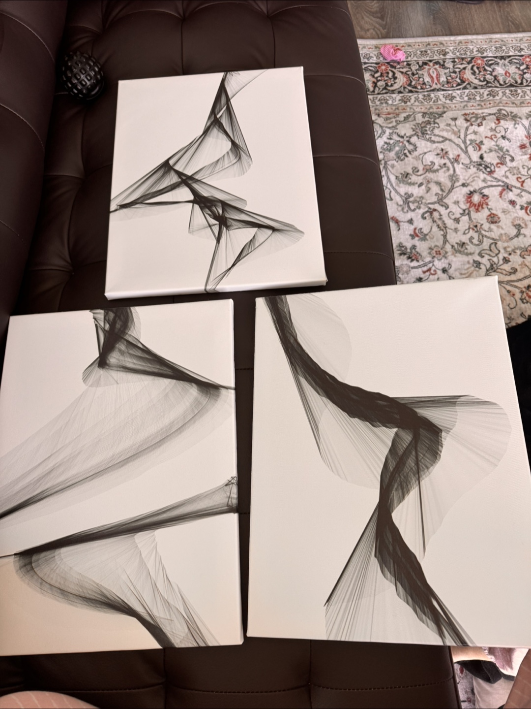Milaiairt Abstract Canvas Painting (3 Pieces) - photo 3