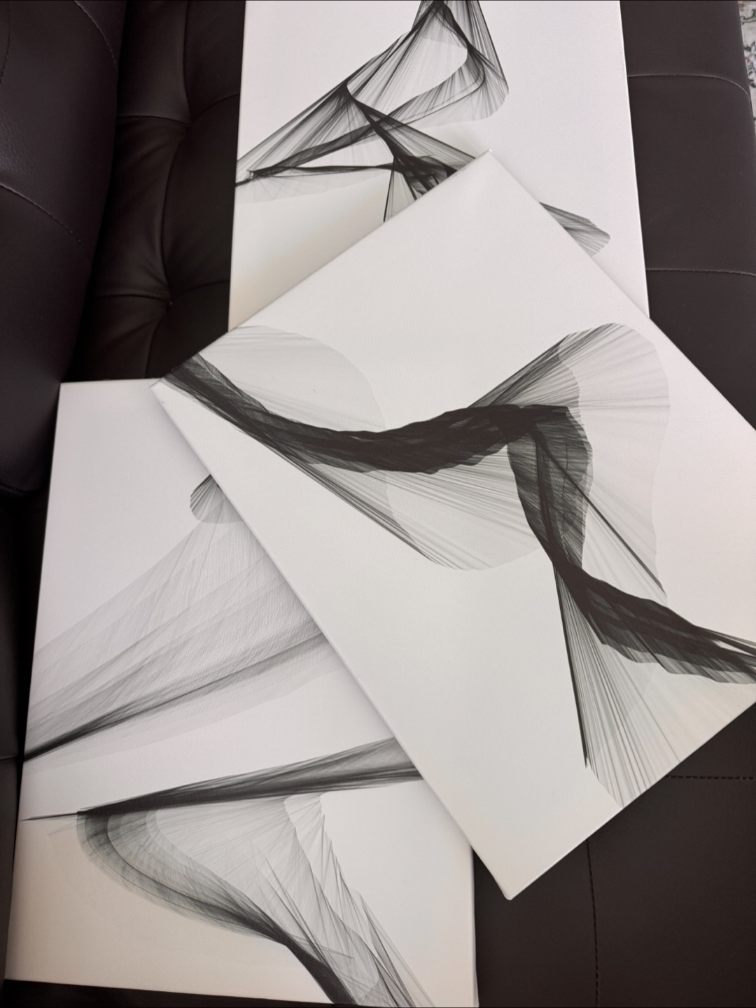 Milaiairt Abstract Canvas Painting (3 Pieces)