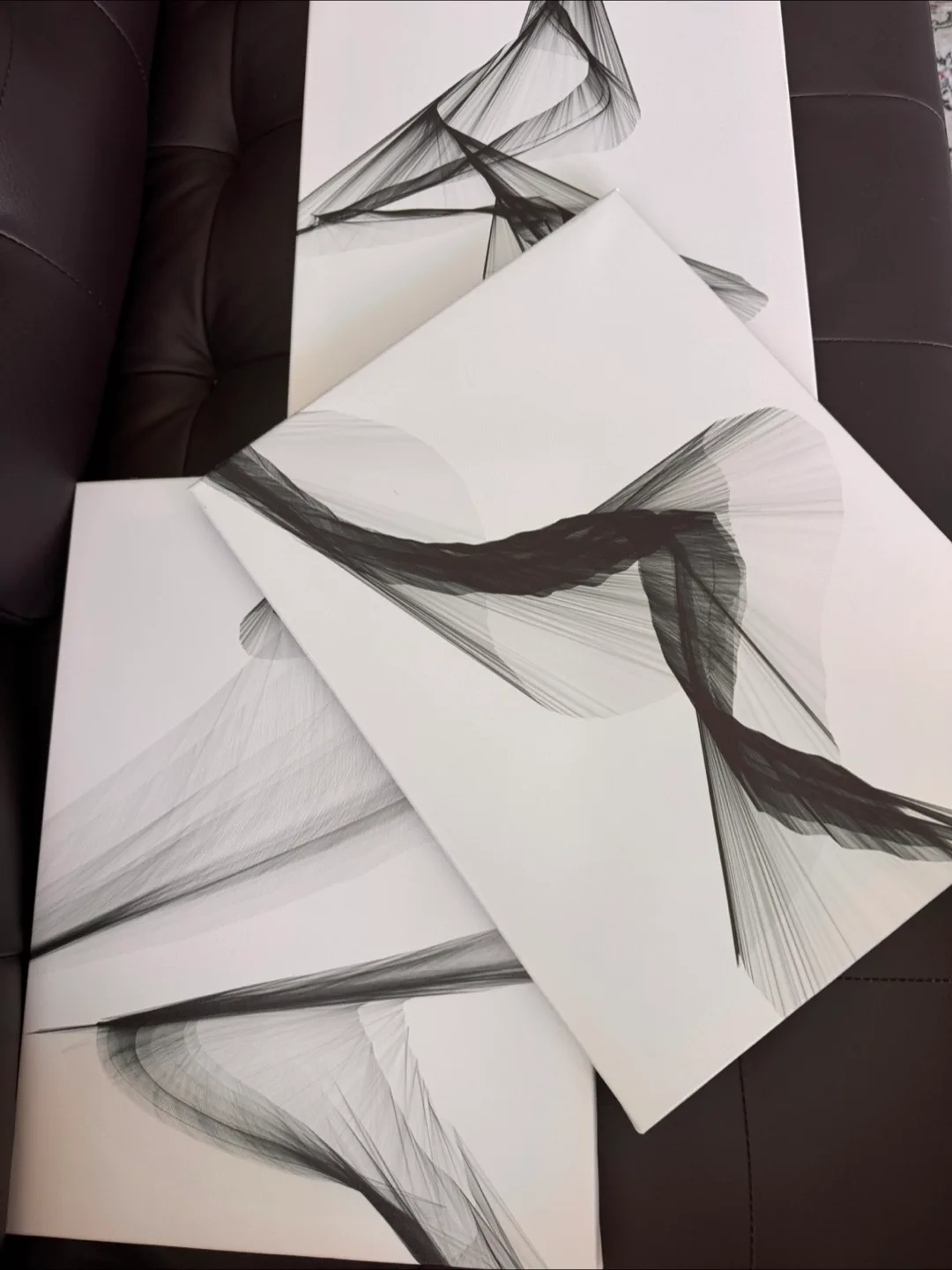 Milaiairt Abstract Canvas Painting (3 Pieces) thumbnail