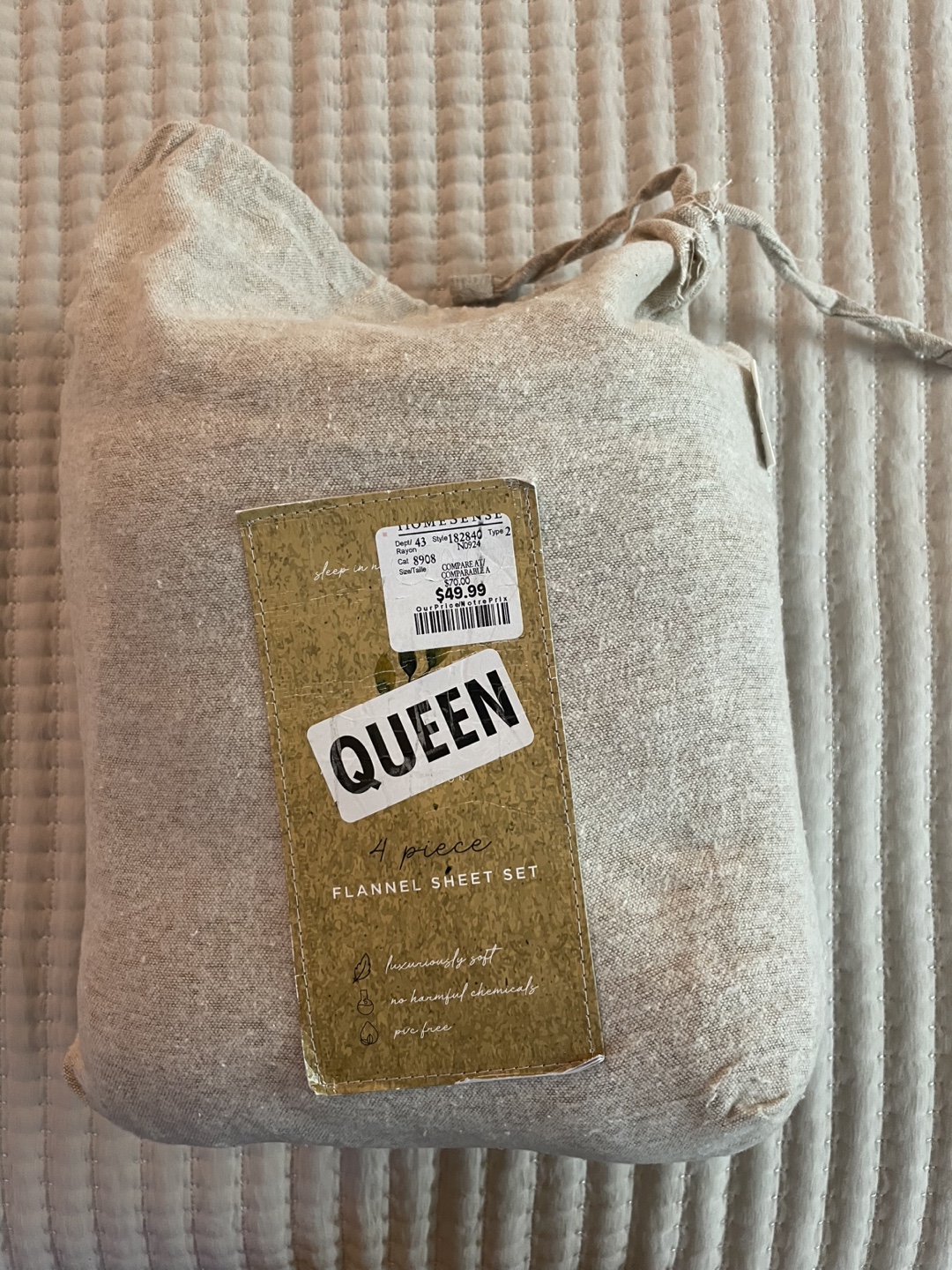Queen Flannel Sheet Set
