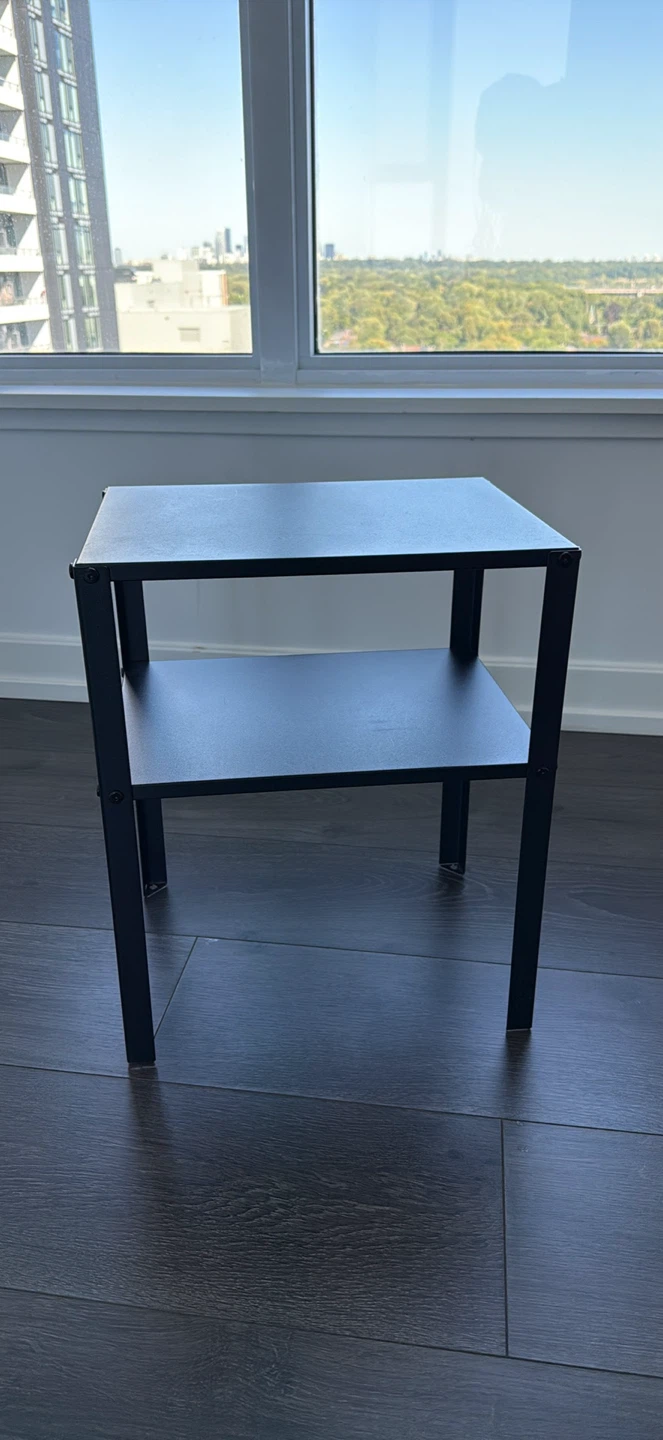 IKEA Black Metal nightstand