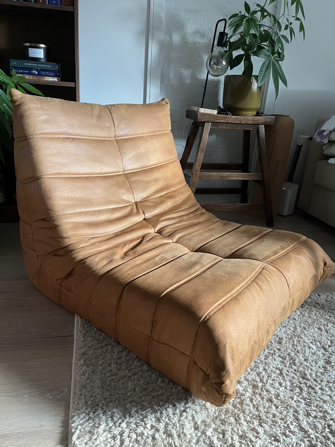 Orange Floor Cushion Chair - photo 2