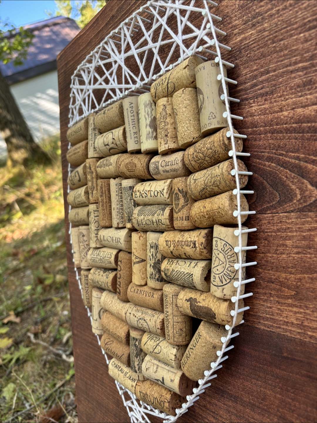 Wine Cork Art - String Art Wine Glass - photo 2