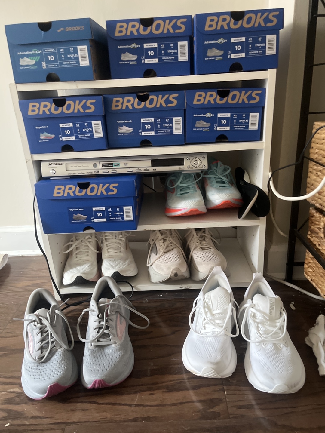 White Shoe Rack -