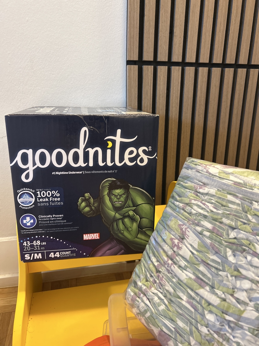 UNOPENED HALF BOX S/M (43-68 lbs) Nighttime Underwear