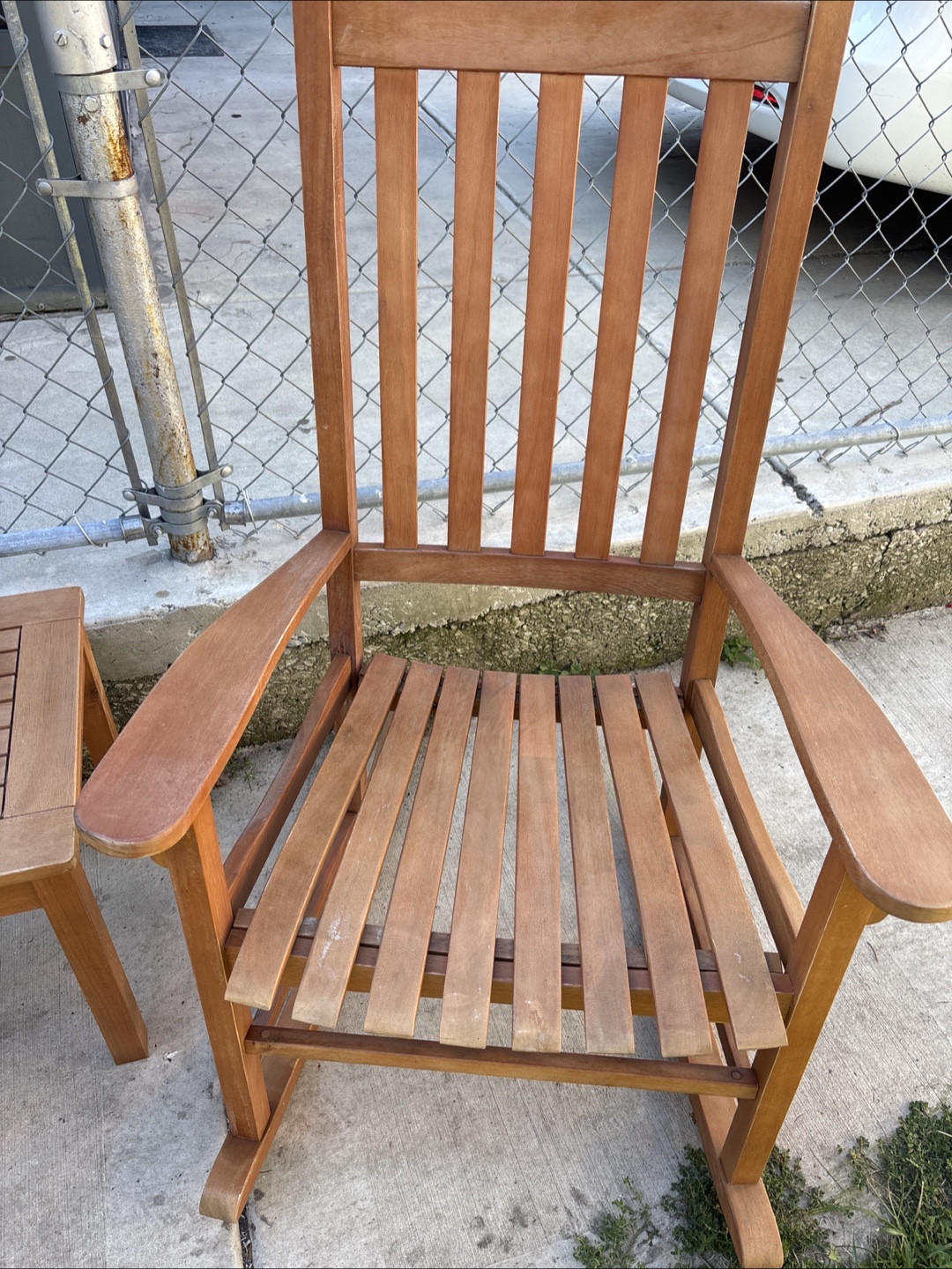 wood rocking chairs patio set - photo 4