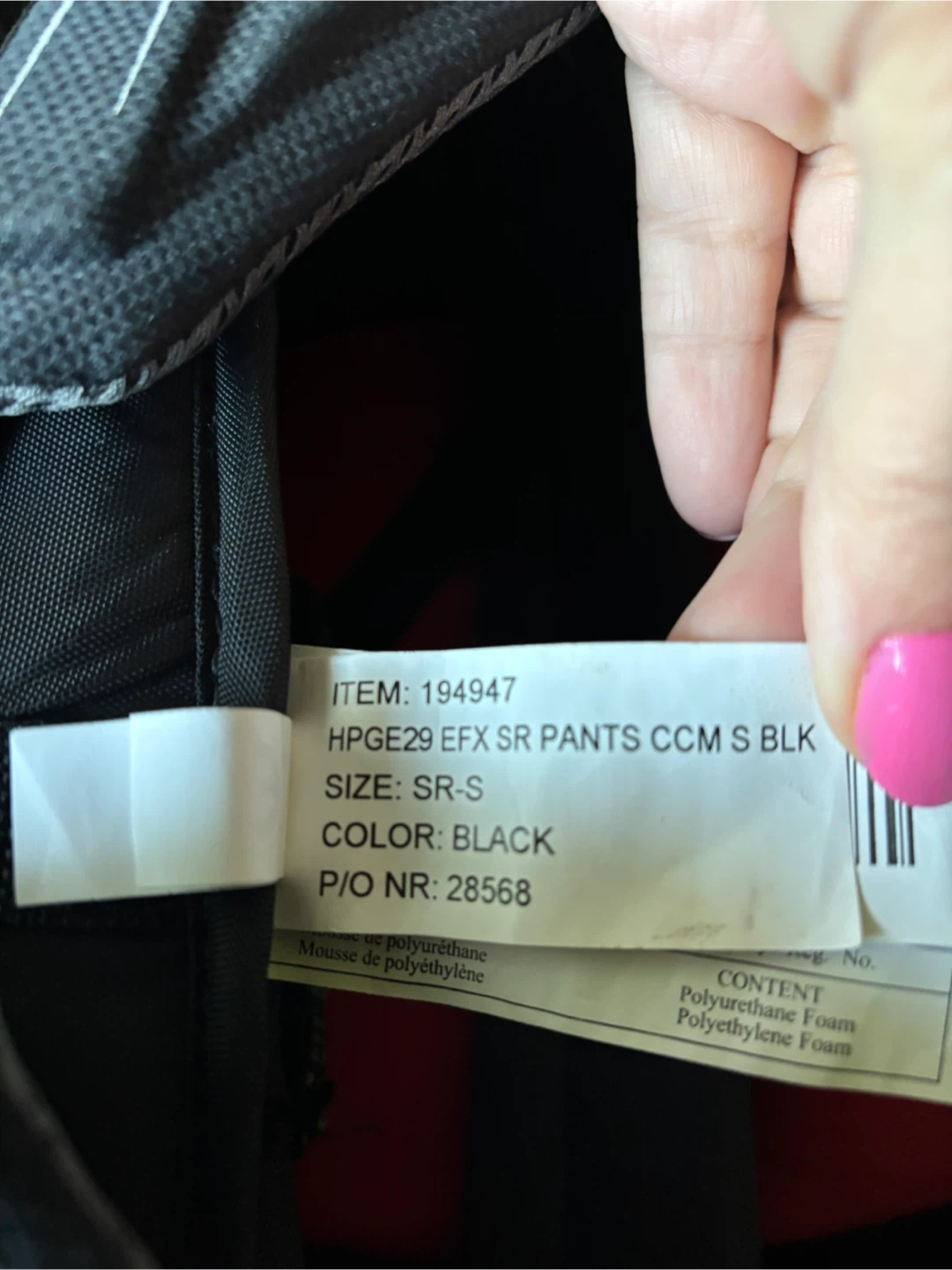 CCM SR  Goalie Hockey Pants - Black - photo 3