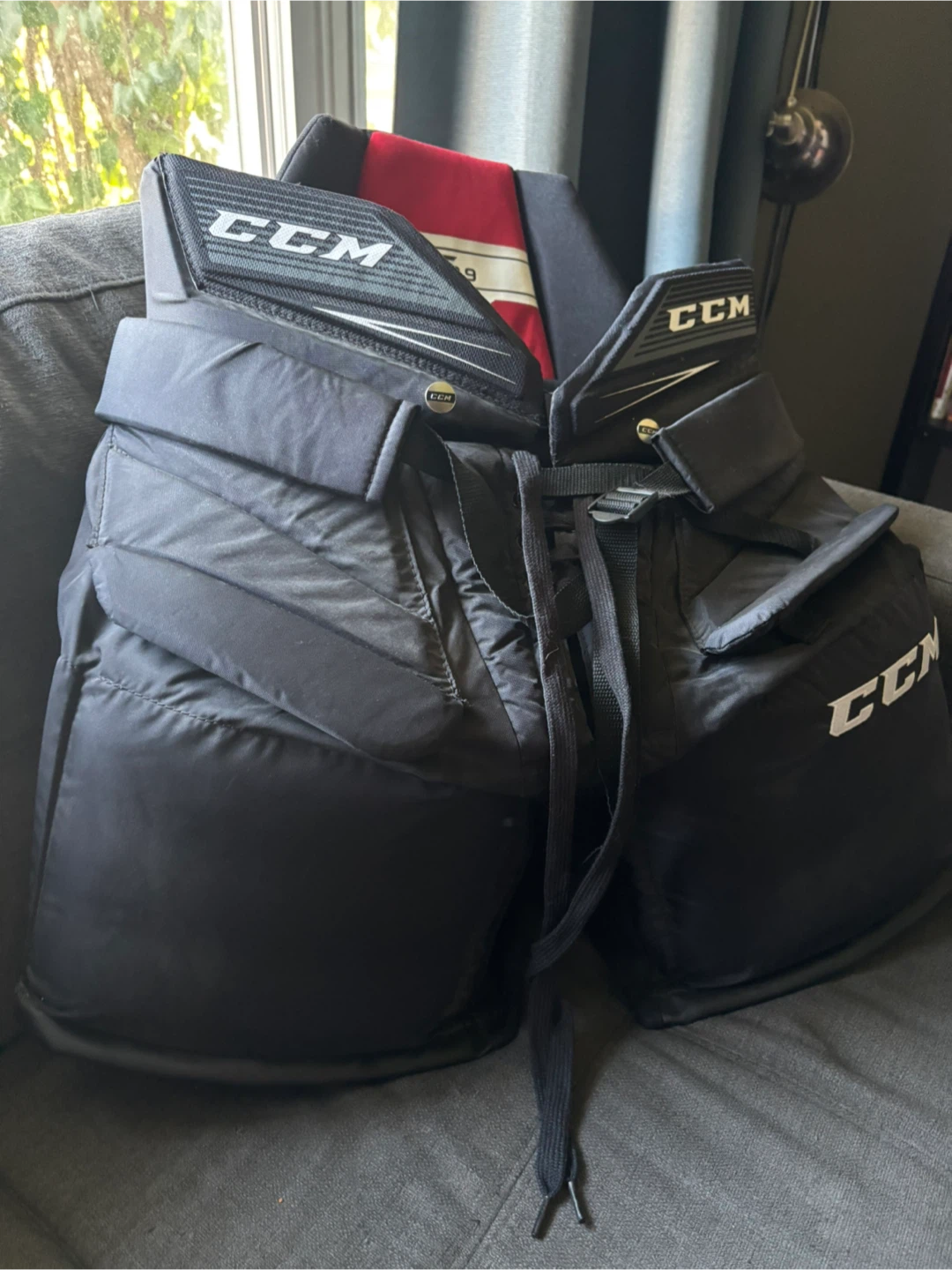 CCM SR  Goalie Hockey Pants - Black