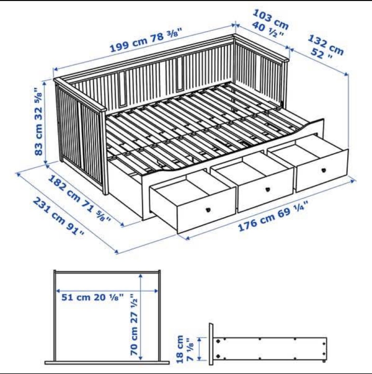 Ikea Hemnes Daybed Frame - photo 5
