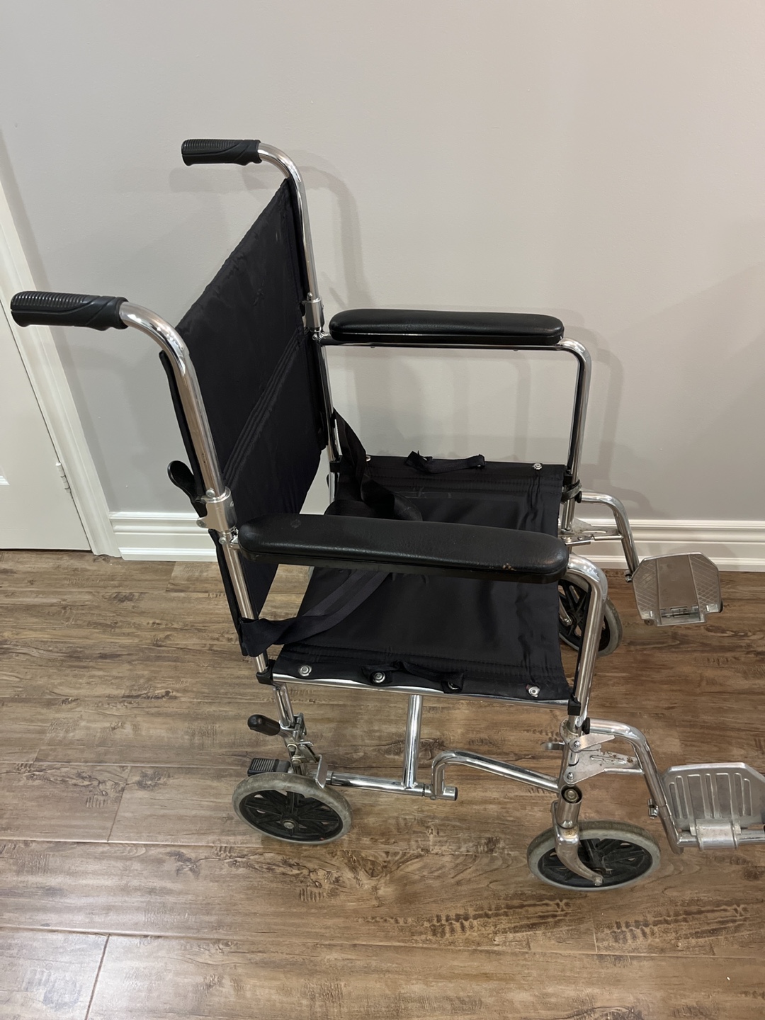 AMG Wheelchair - Silver Frame, Black Seat
