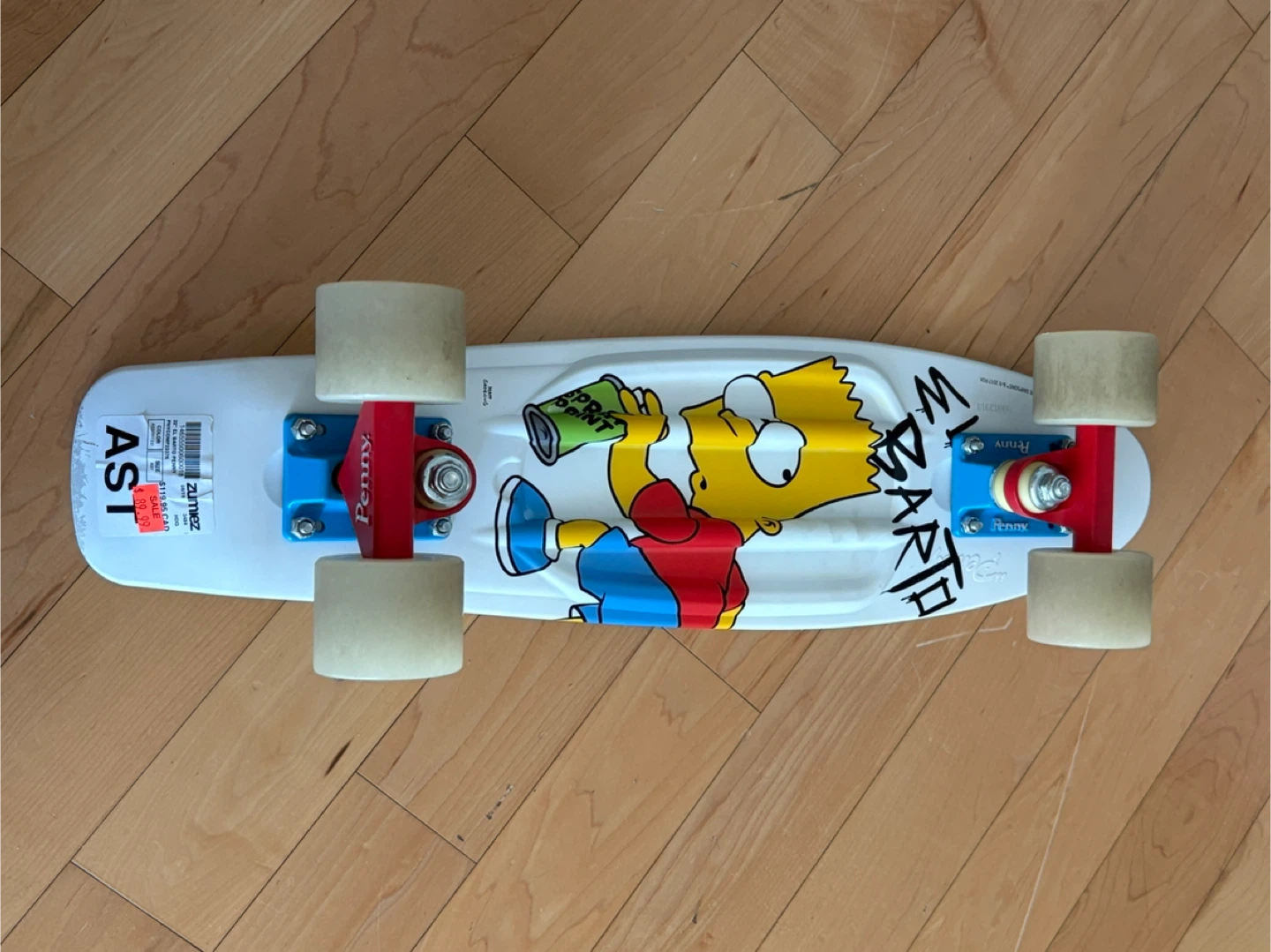 Penny Skateboard - The Simpsons Bart Design