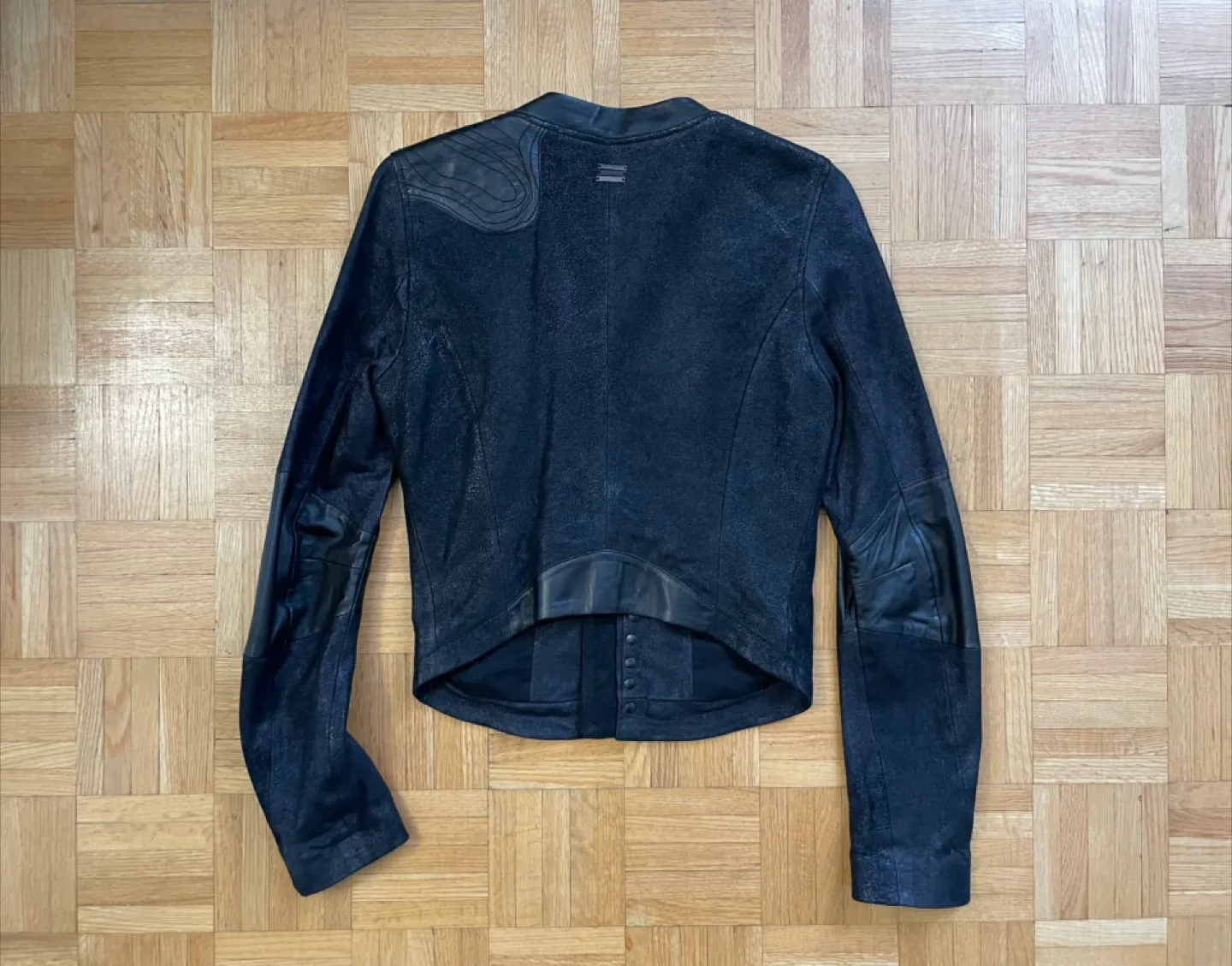 Diesel Black Leather Jacket image indicator(2)