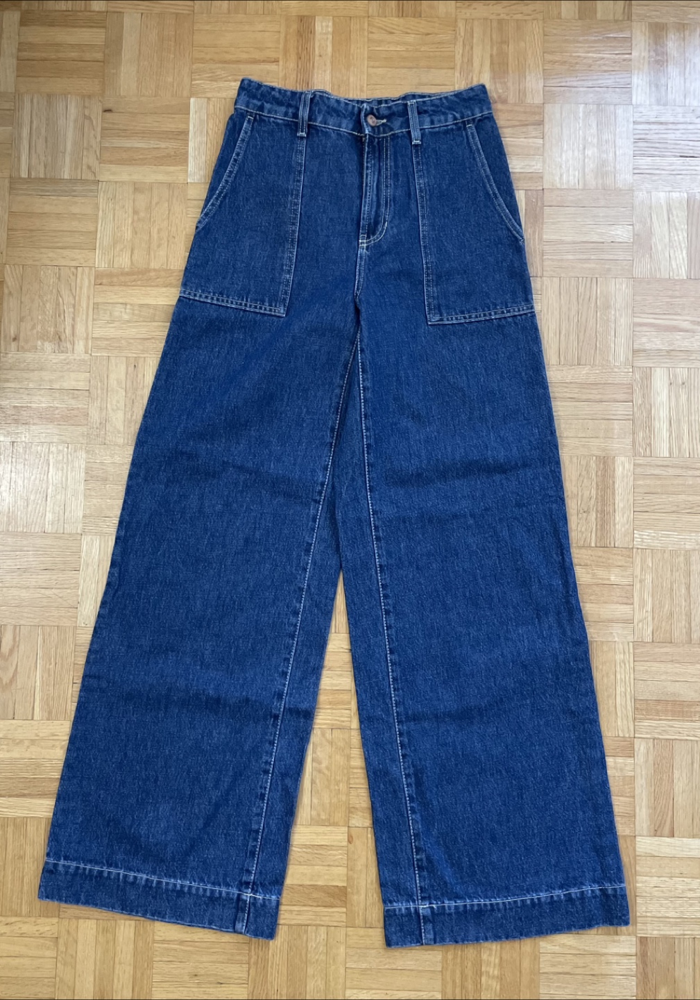 Wide Leg Denim Jeans