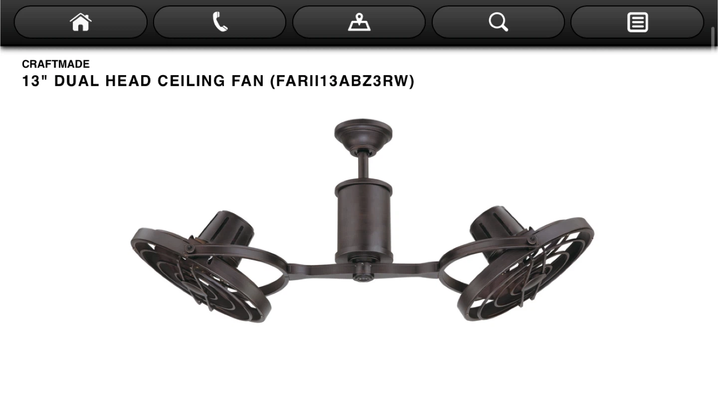 Craftmade 13" Dual Head Ceiling Fan - photo 2