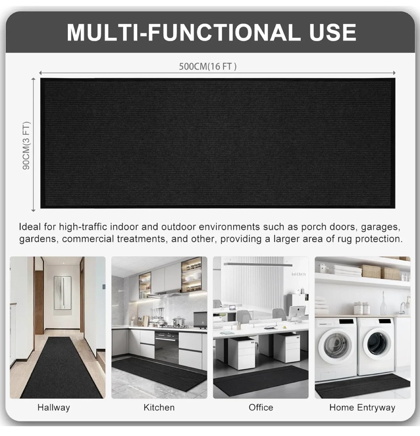 Black Runner Mat image indicator(9)