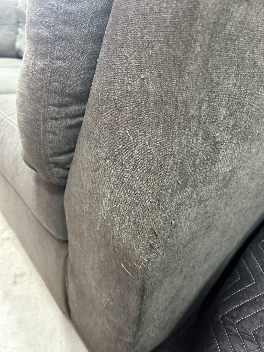 Large Gray Sofa - Used - photo 5