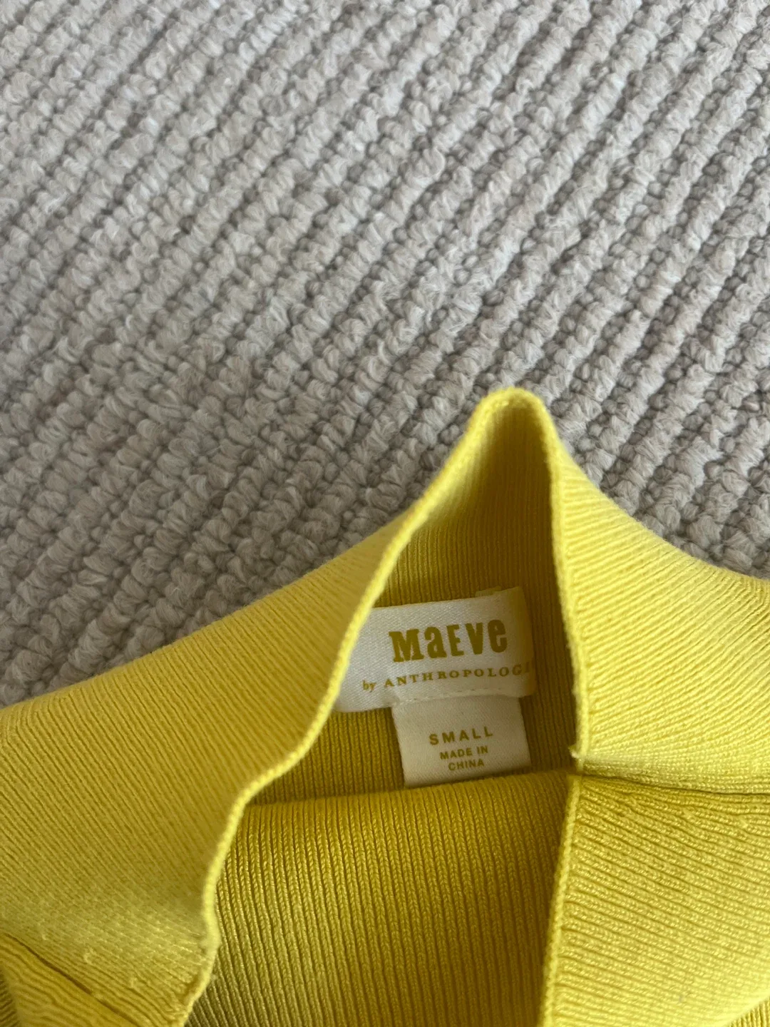 Maeve Anthropologie Yellow Long Sleeve - Small image indicator(2)
