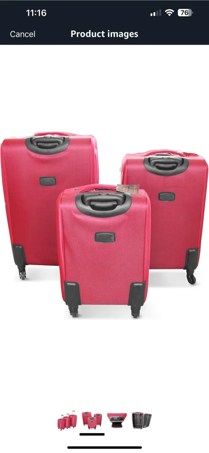 Archibolt 3 Pcs Expandable Softside luggage image indicator(2)