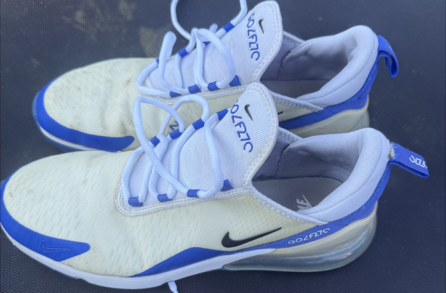 Nike Air Max 270 Golf Shoes - White/Blue - photo 5