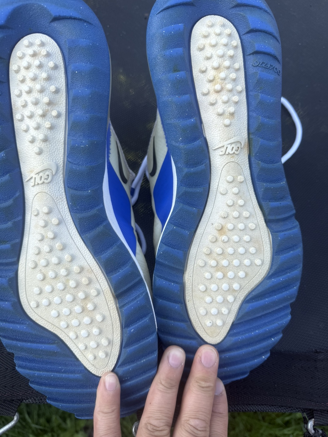 Nike Air Max 270 Golf Shoes - White/Blue - photo 3