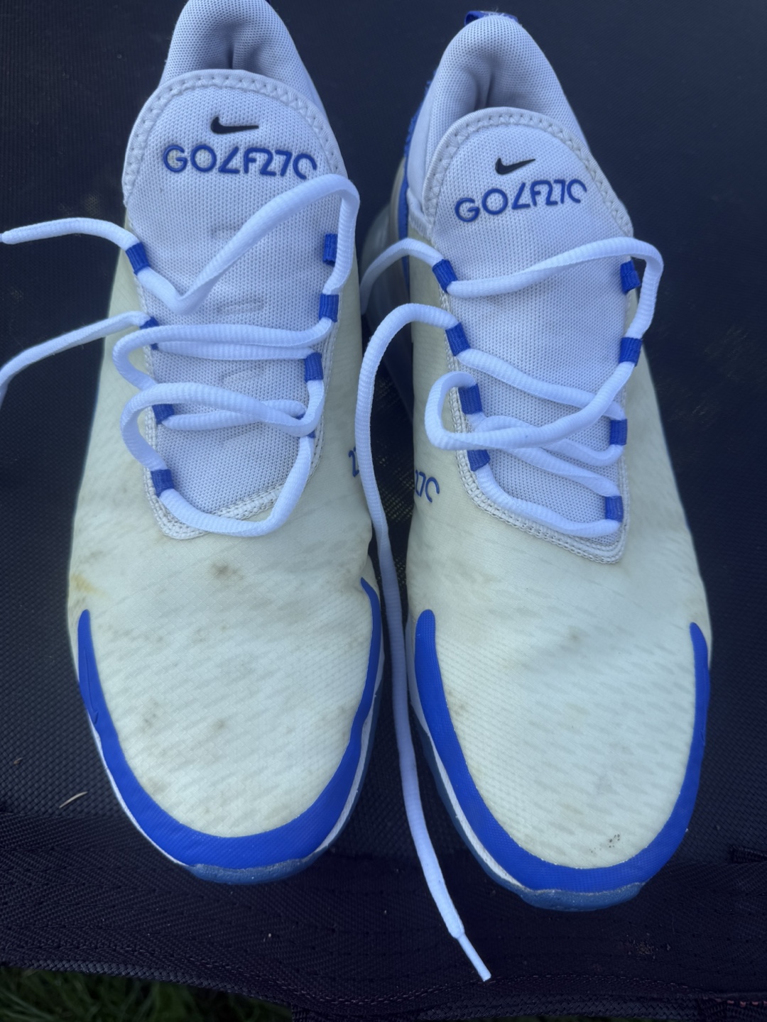 Nike Air Max 270 Golf Shoes - White/Blue - photo 4