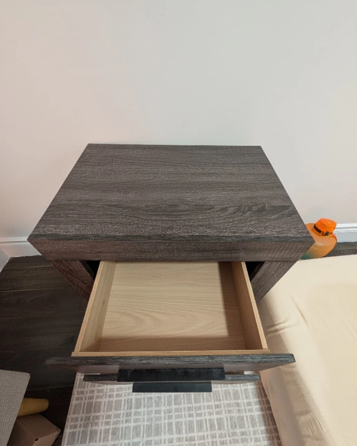 2 Grey Nightstand with 2 Drawers - photo 2
