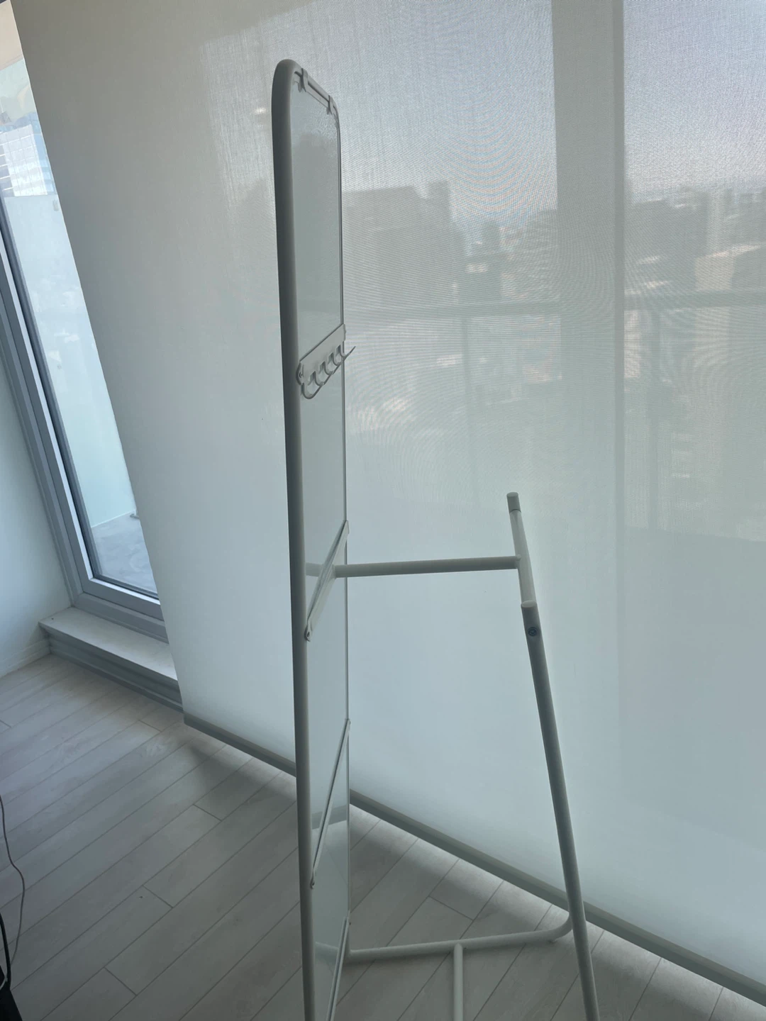 IKEA Knapper - Standing Mirror with Rack - White - photo 2
