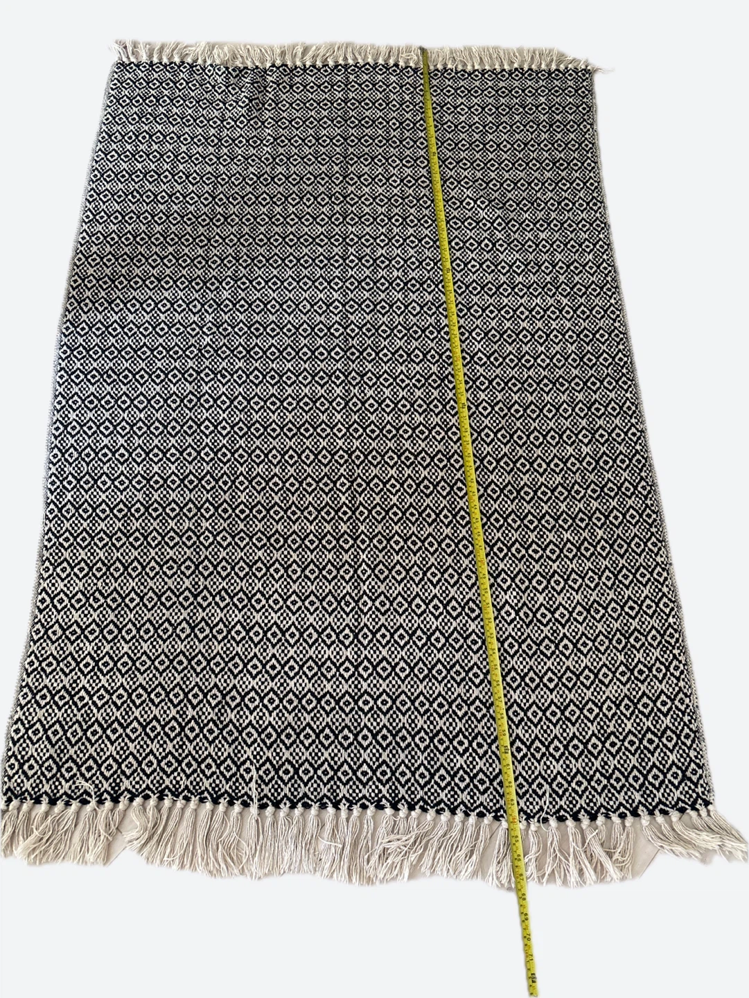 Black & White Woven Throw - photo 3