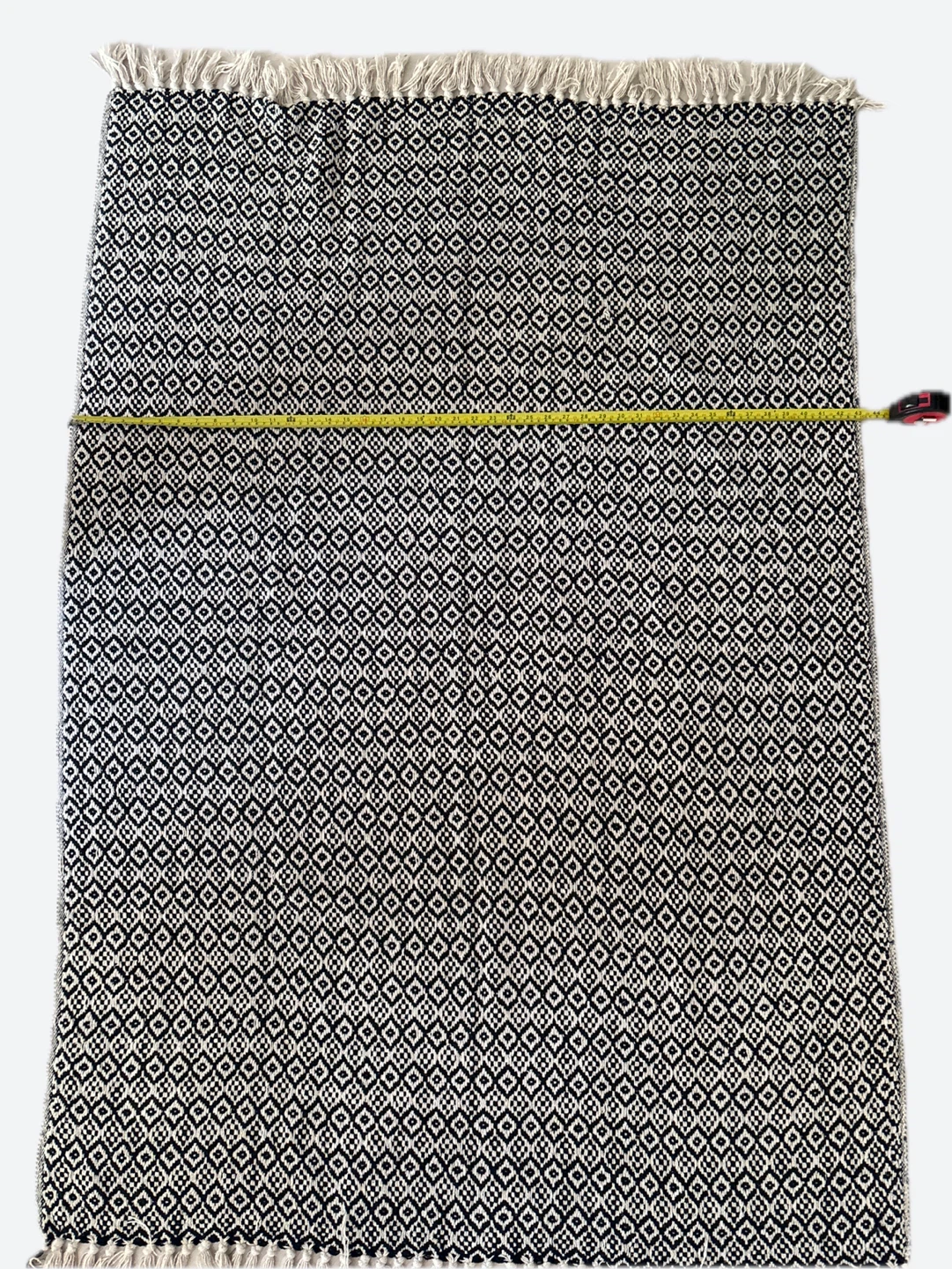 Black & White Woven Throw - photo 4