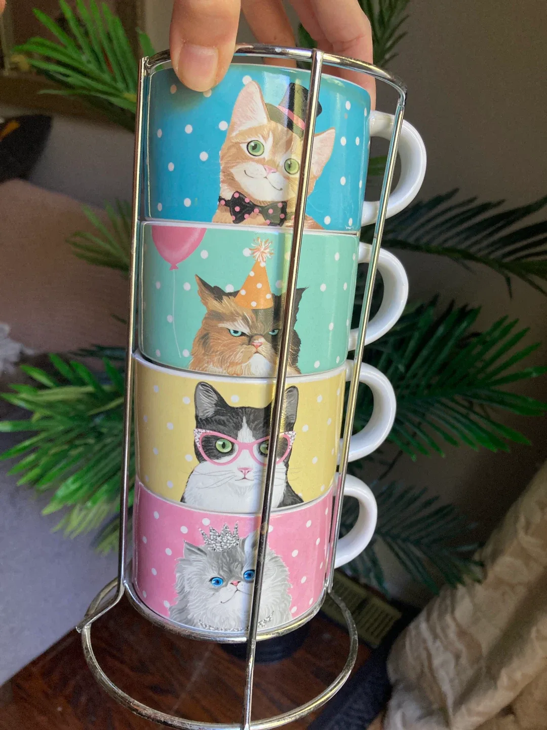 Cat mug set with stand thumbnail