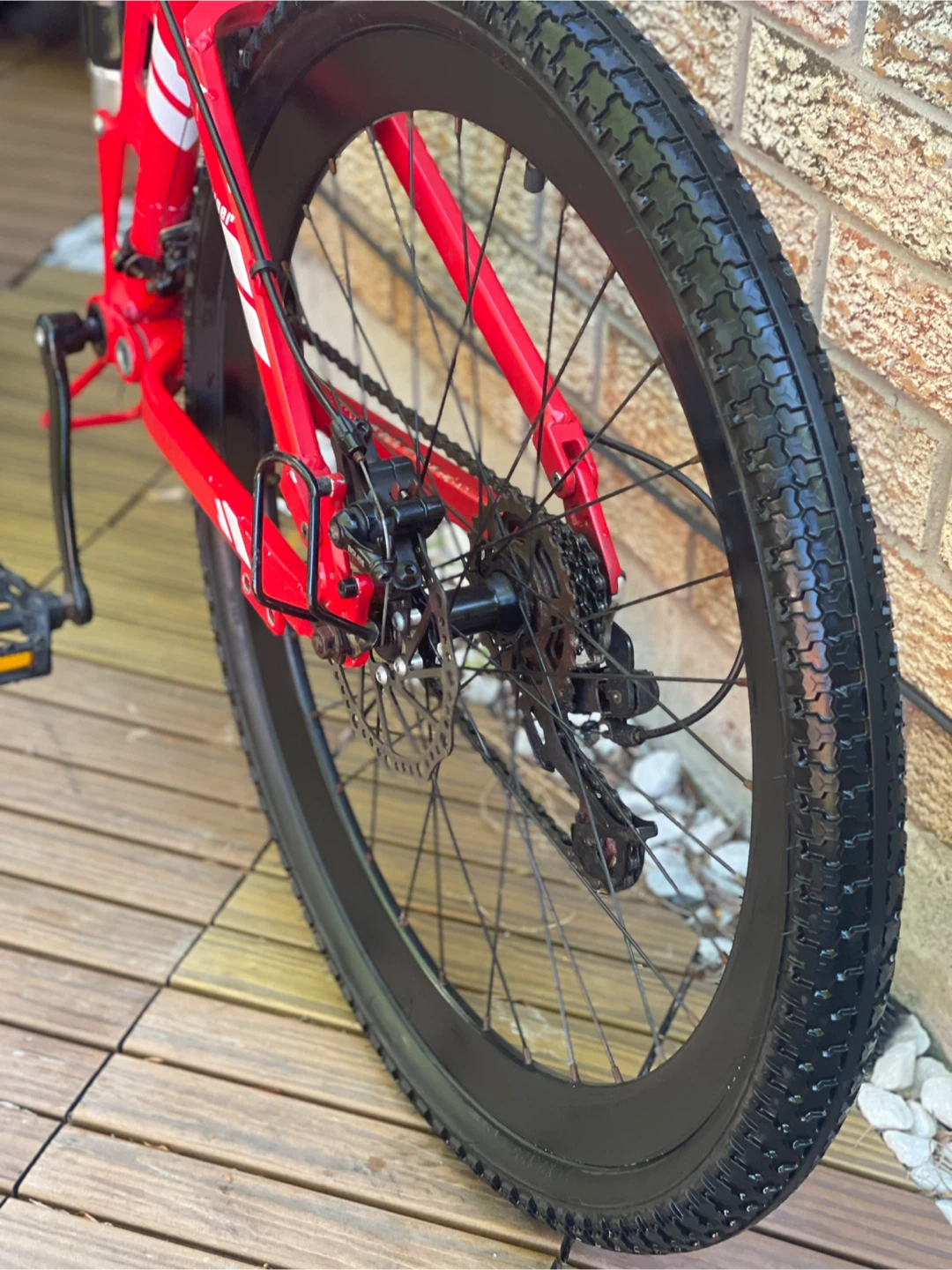 26 inch RISK Folding Mountain Bike – Like New, - photo 4