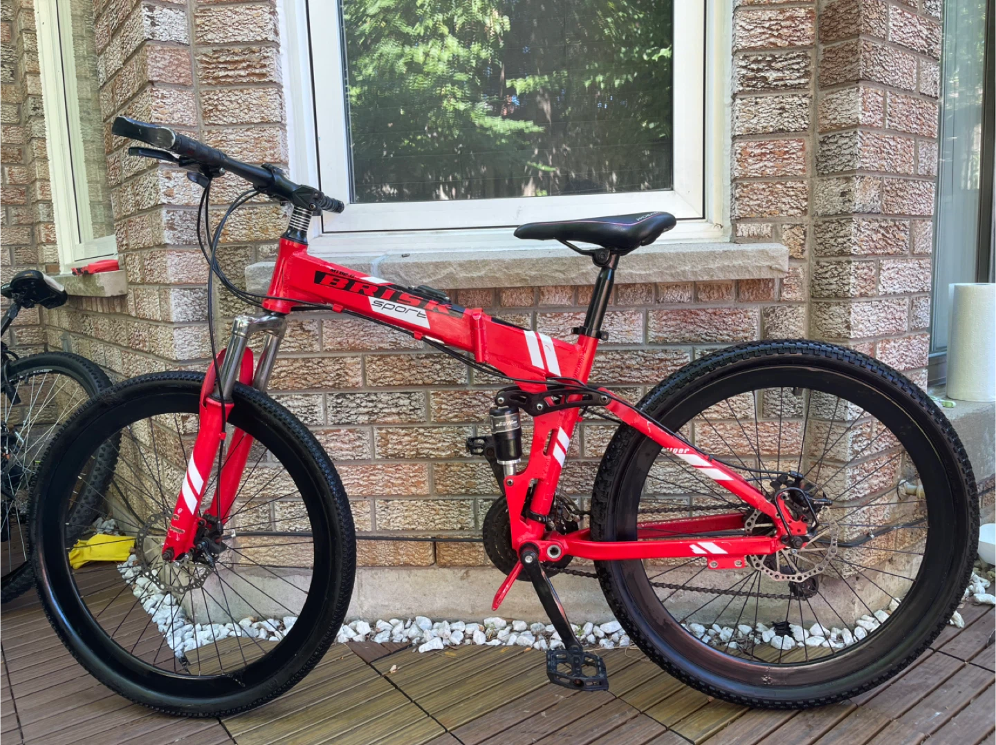 26 inch RISK Folding Mountain Bike – Like New, - photo 2