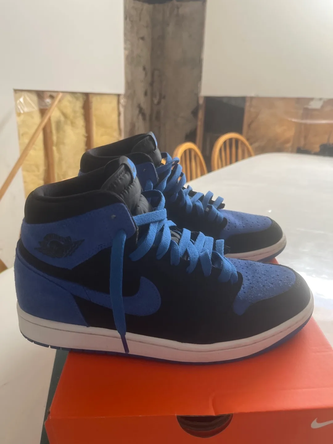 Nike Air Jordan 1 High Black/Blue Size 10.5 image indicator(3)