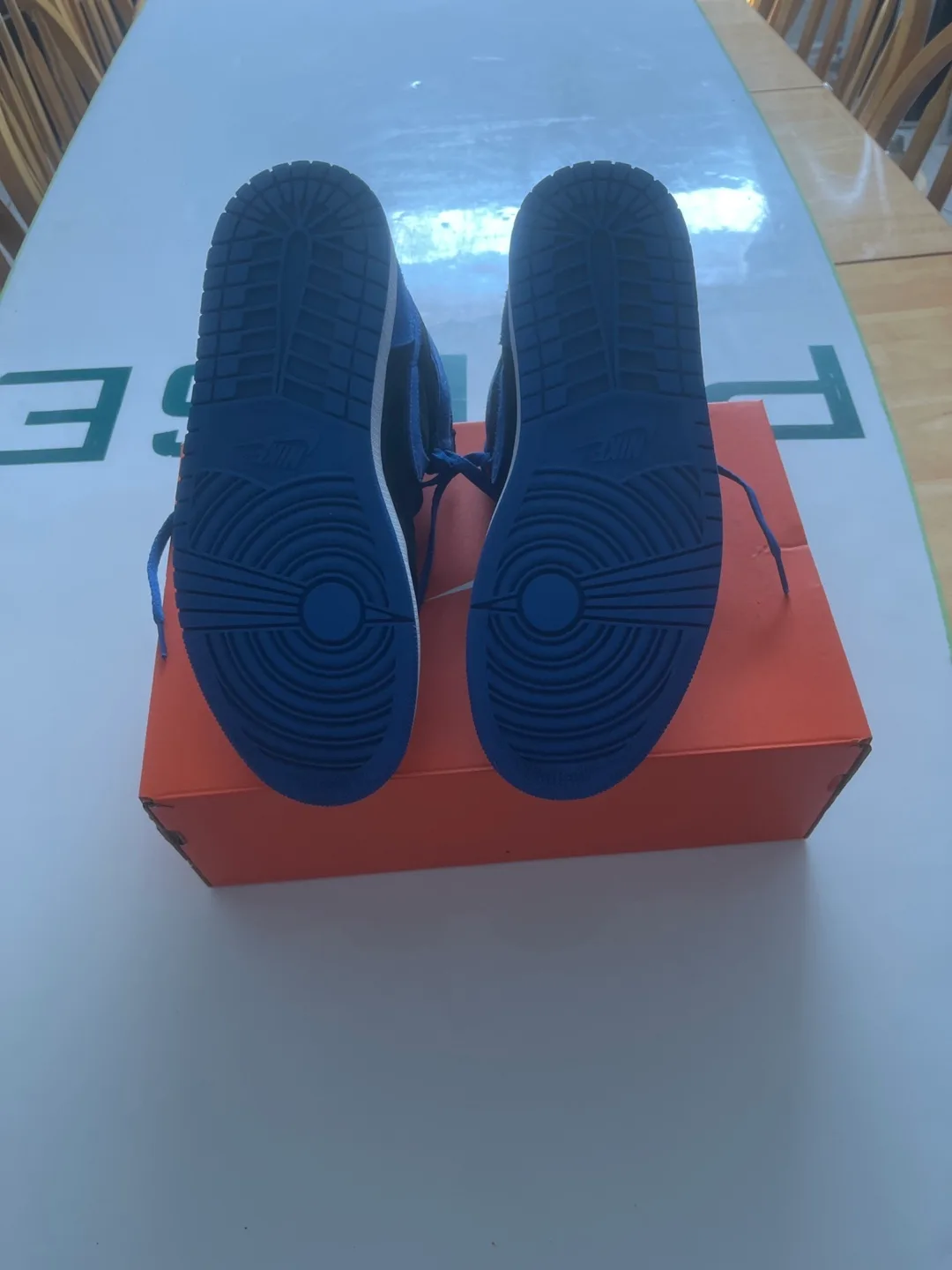 Nike Air Jordan 1 High Black/Blue Size 10.5 image indicator(7)