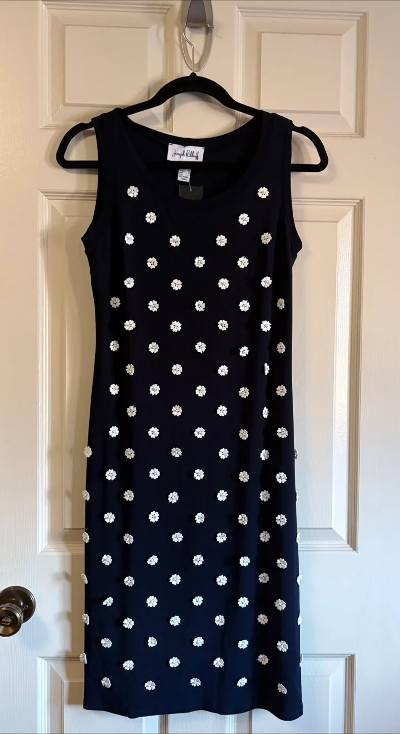 Joseph Ribkoff Midnight Blue Dress NWT - Sz 6 thumbnail
