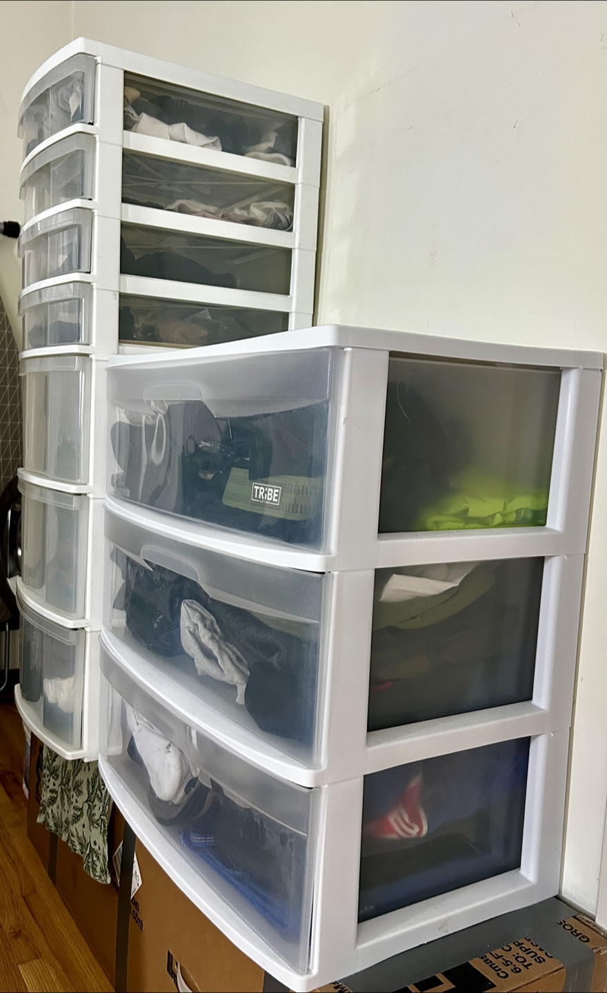 White Plastic Storage Drawer Units - photo 2