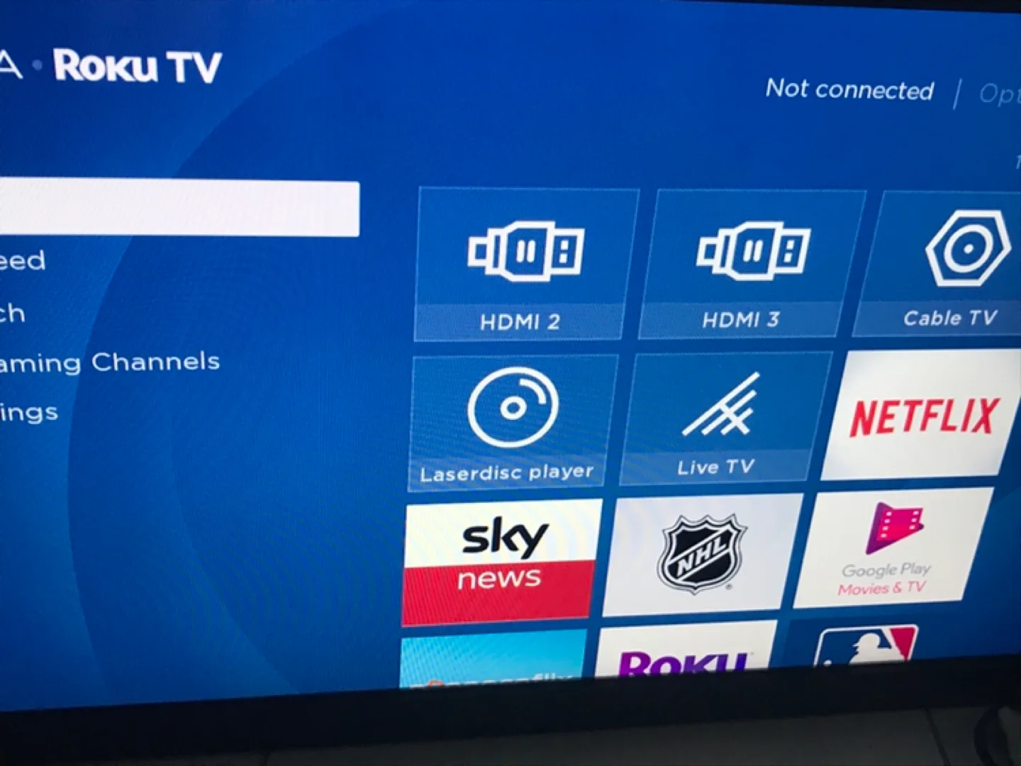 Roku  smart TV with Wall Mount 24” image indicator(5)