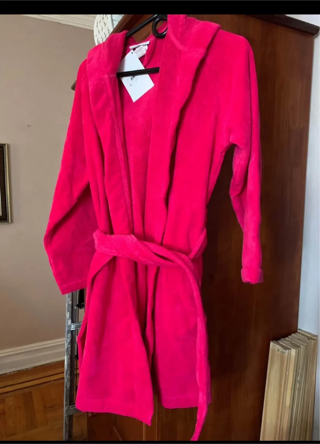 Lacoste Fairplay Velour Robe - Magenta thumbnail