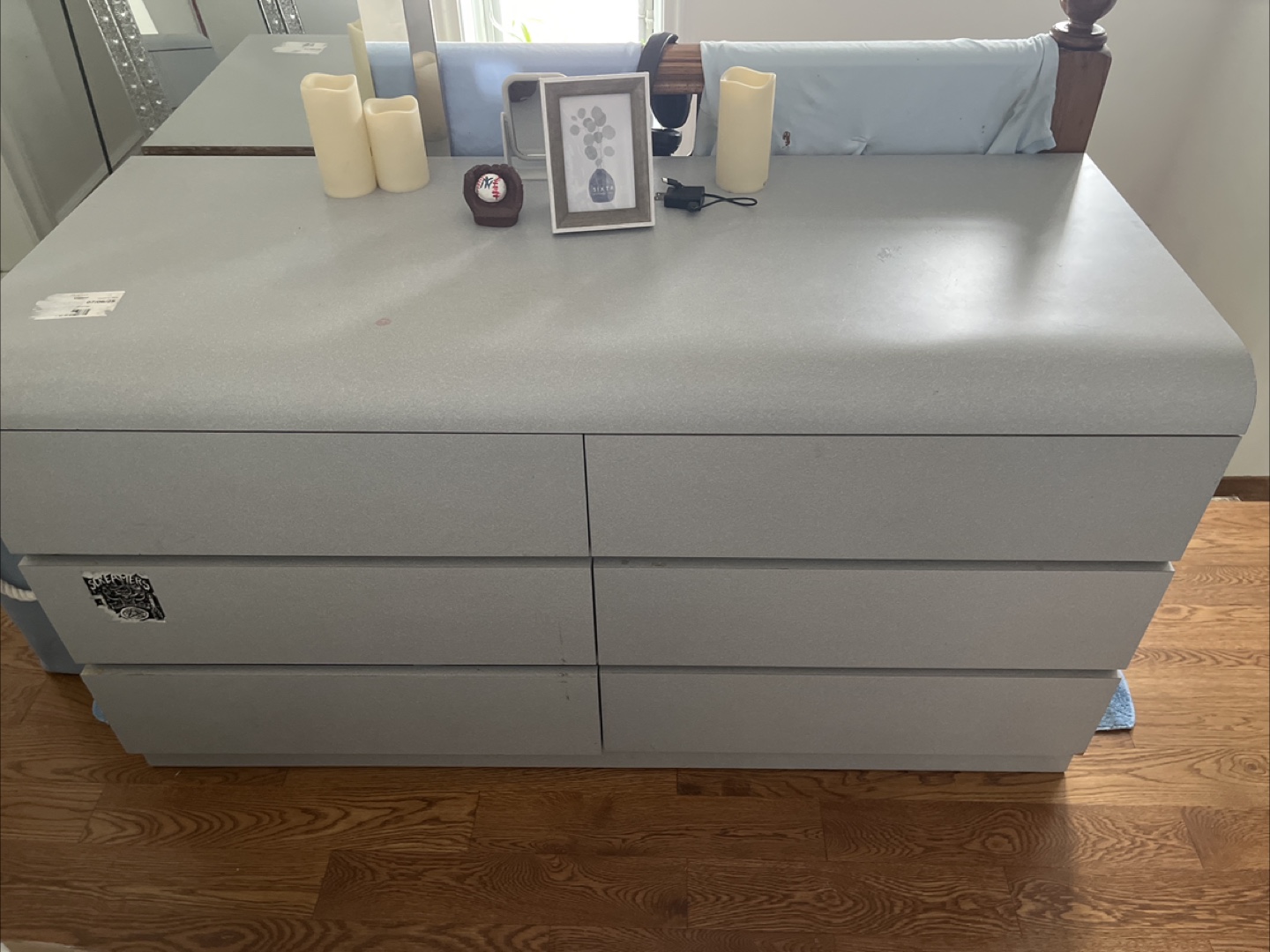 Gray 6-Drawer Dresser - photo 4