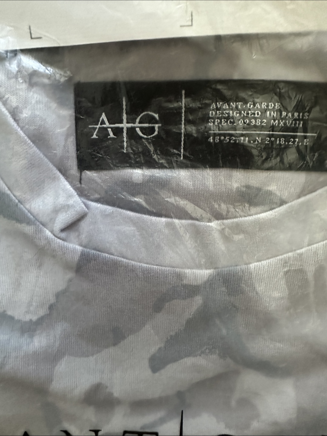 New Avant Garde Paris Camo Gym T-Shirt - Size M - photo 2