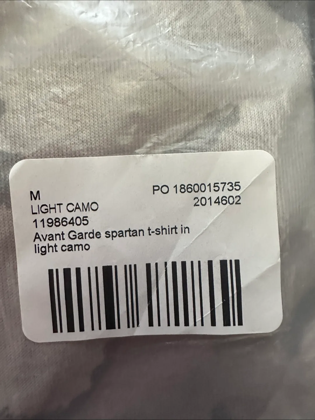 New Avant Garde Paris Camo Gym T-Shirt - Size M image indicator(3)