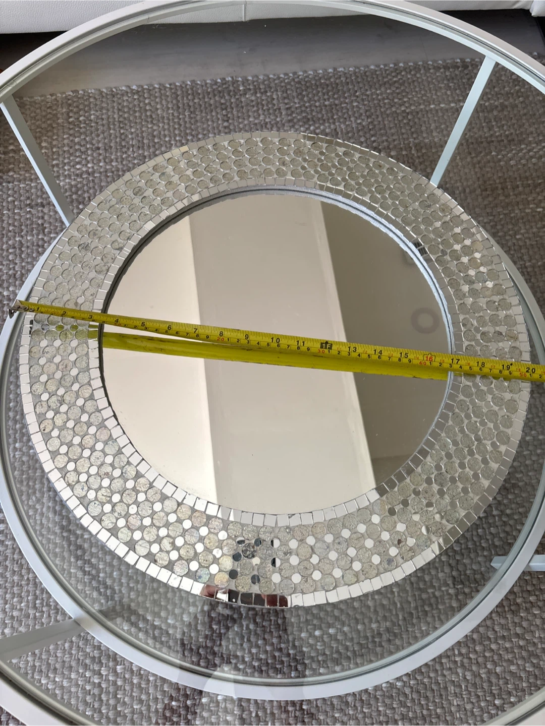 Mosaic Round Mirror