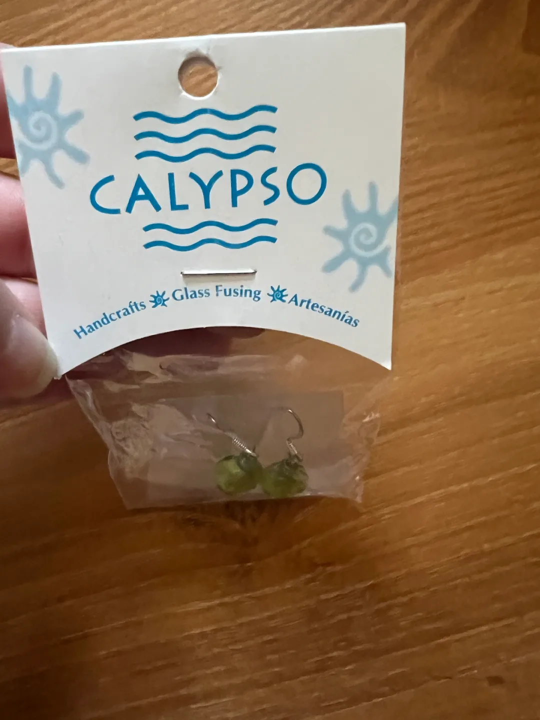 Calypso Green Bead Drop Earrings, New image indicator(5)