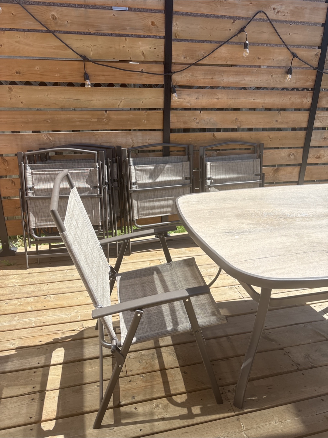 Patio dining set