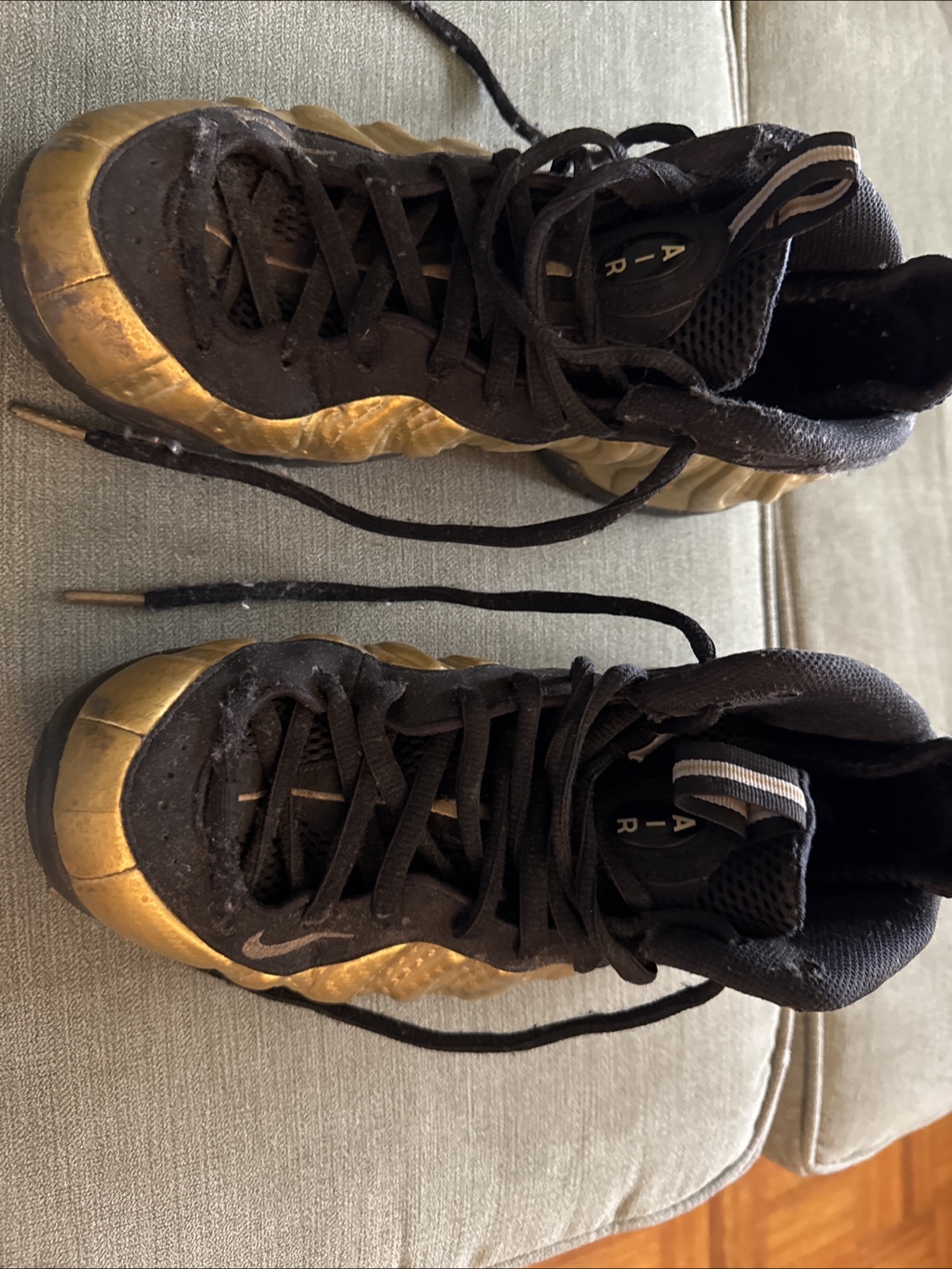 Nike Air Foamposite One Gold/Black size 9 US - photo 3