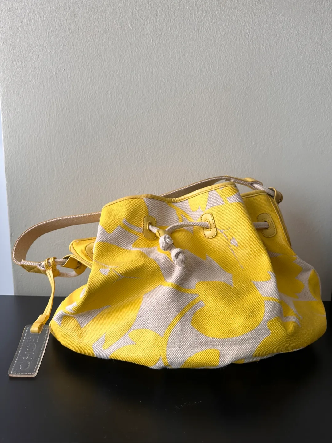 Echo Vintage Yellow Bucket Bag thumbnail