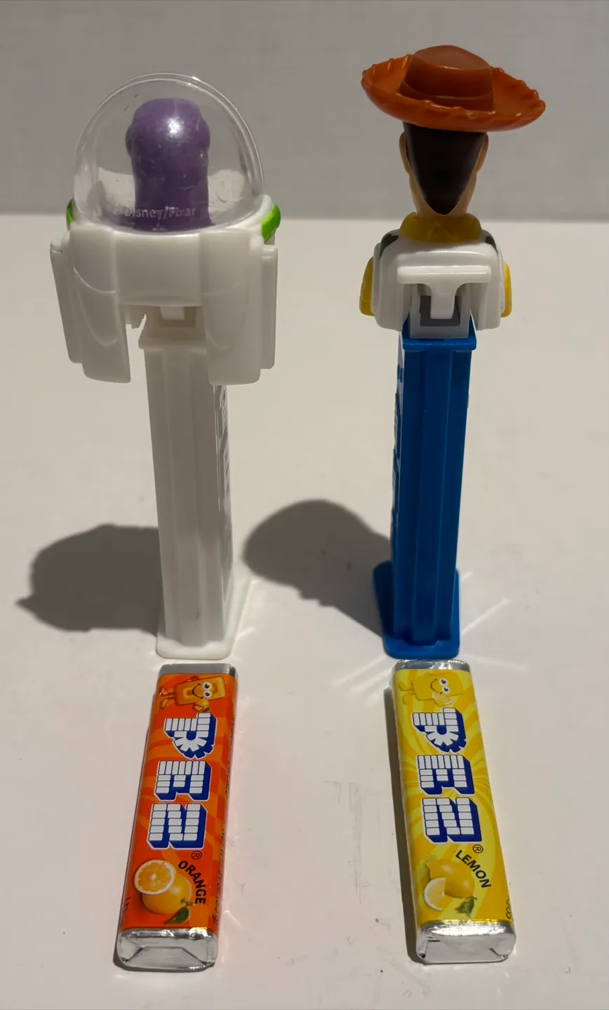 Vintage PEZ Toy Story Dispensers - Woody & Buzz Lightyear image indicator(2)