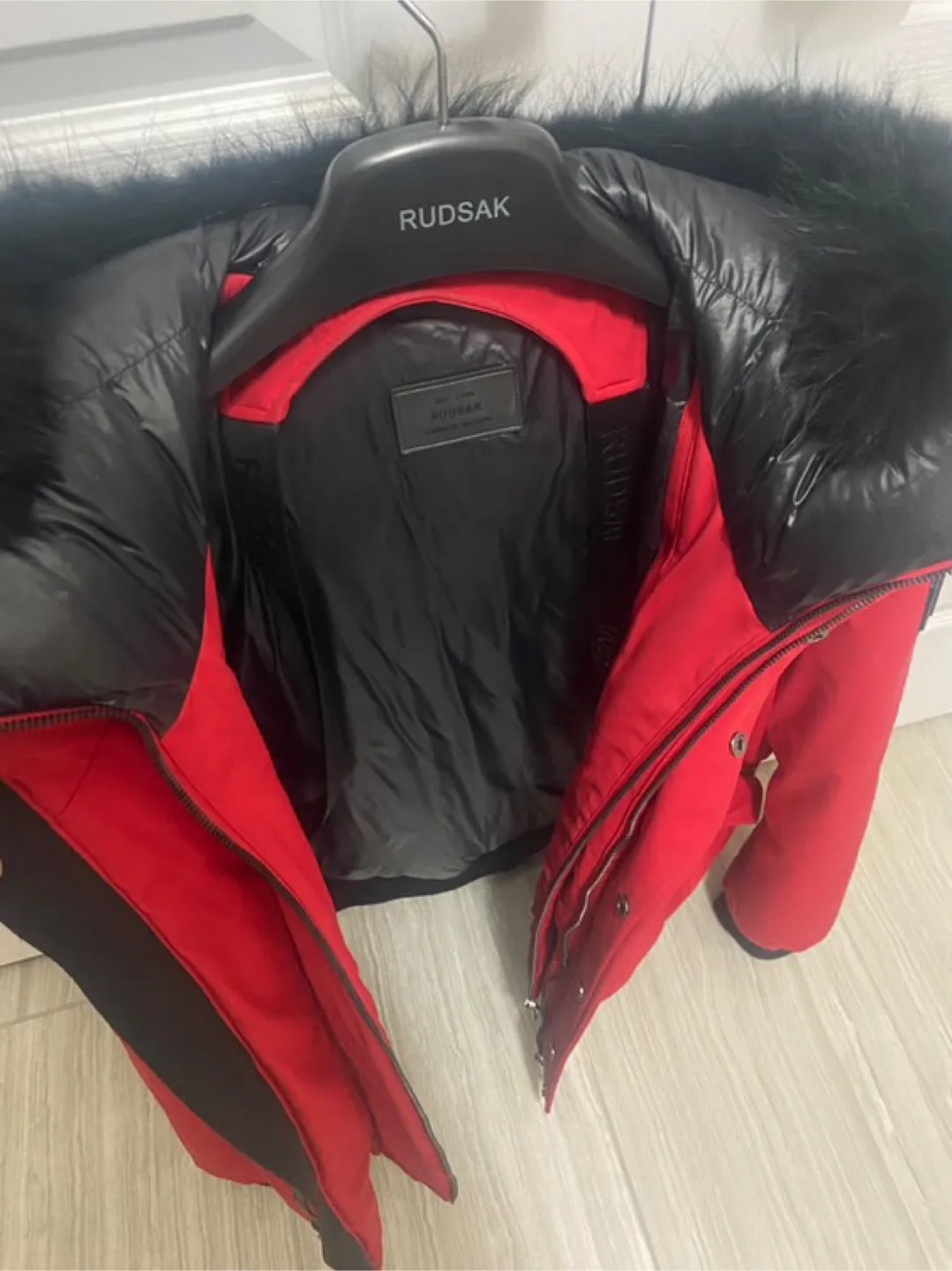 Rudsak Down Bomber Jacket, Red XL ( MENS) image indicator(4)