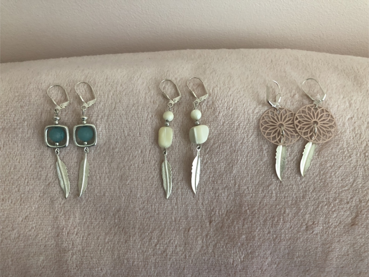 Set of 3 Pairs of Fashion Earrings