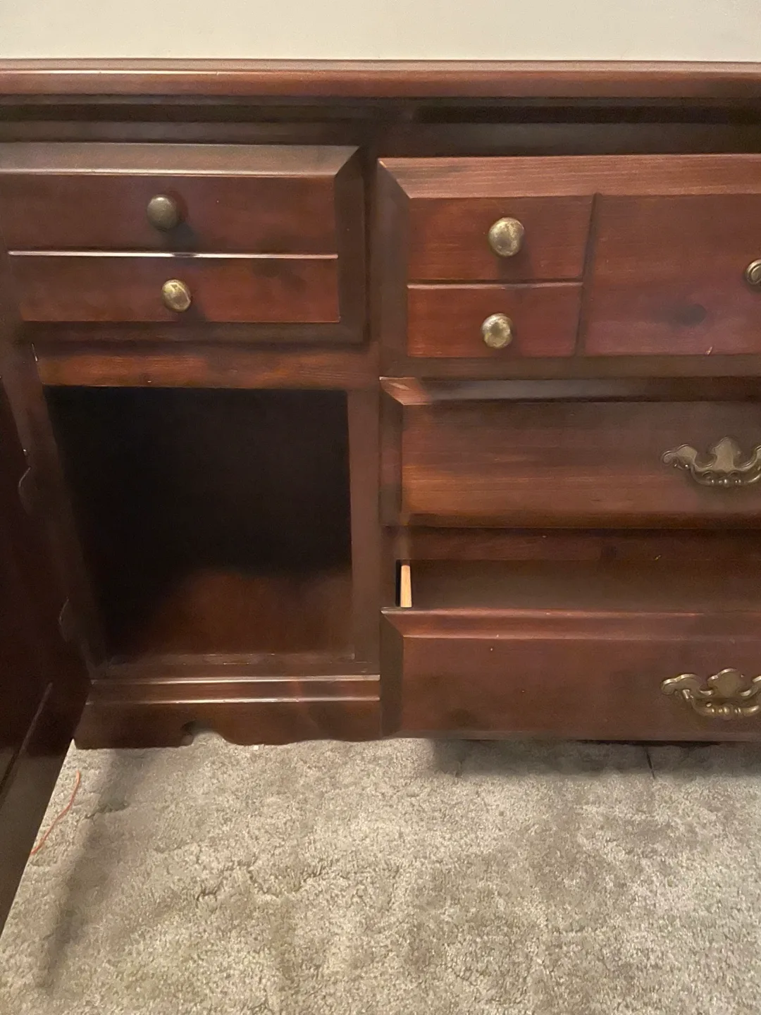 Dark Brown Wood Dresser and Nightstand Set image indicator(3)